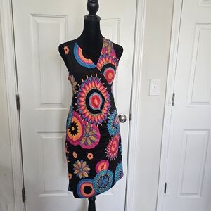 Coline Pink and Black Patterned Dress {Bx21}